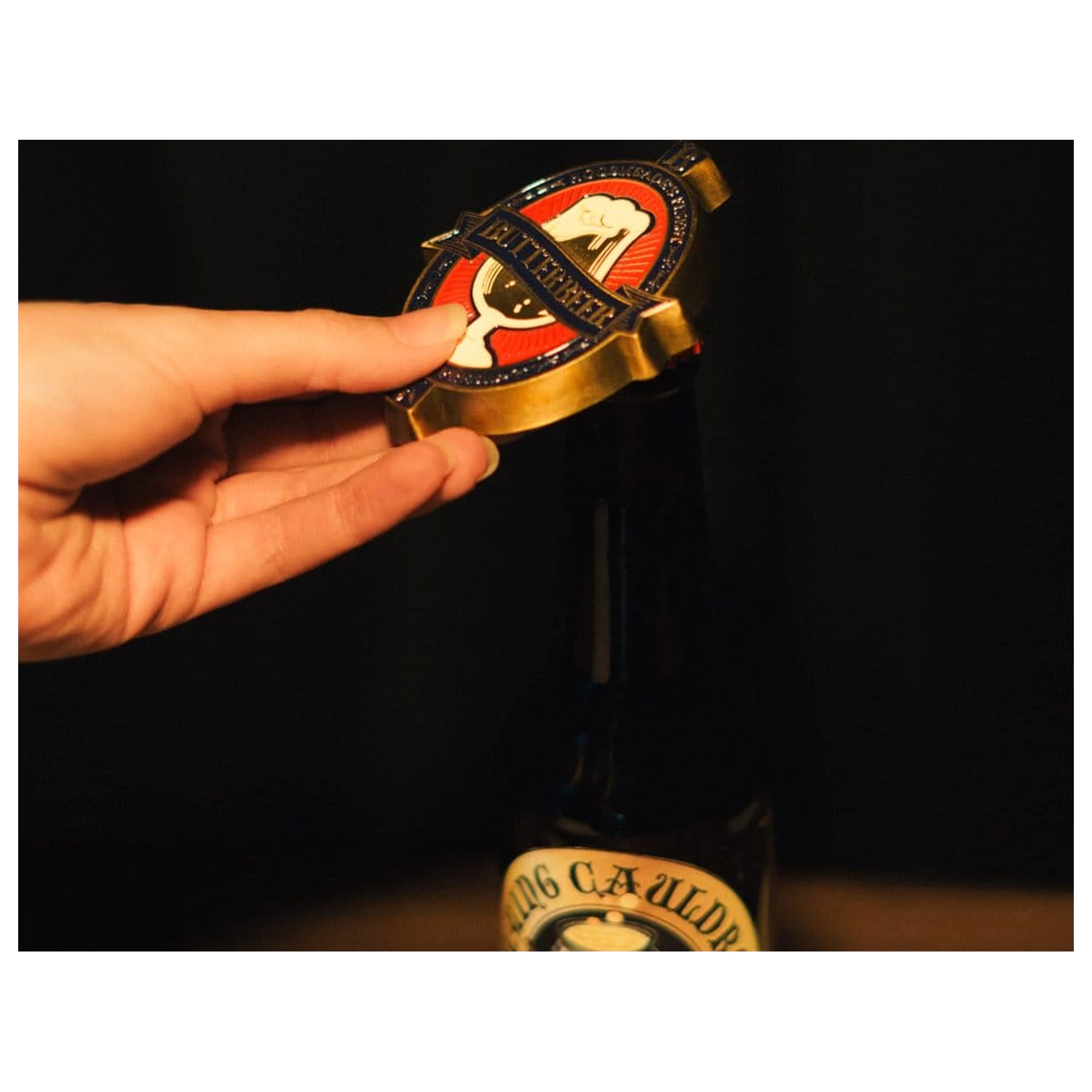 Harry Potter Butterbeer Magnet with Bottle Opener product photo