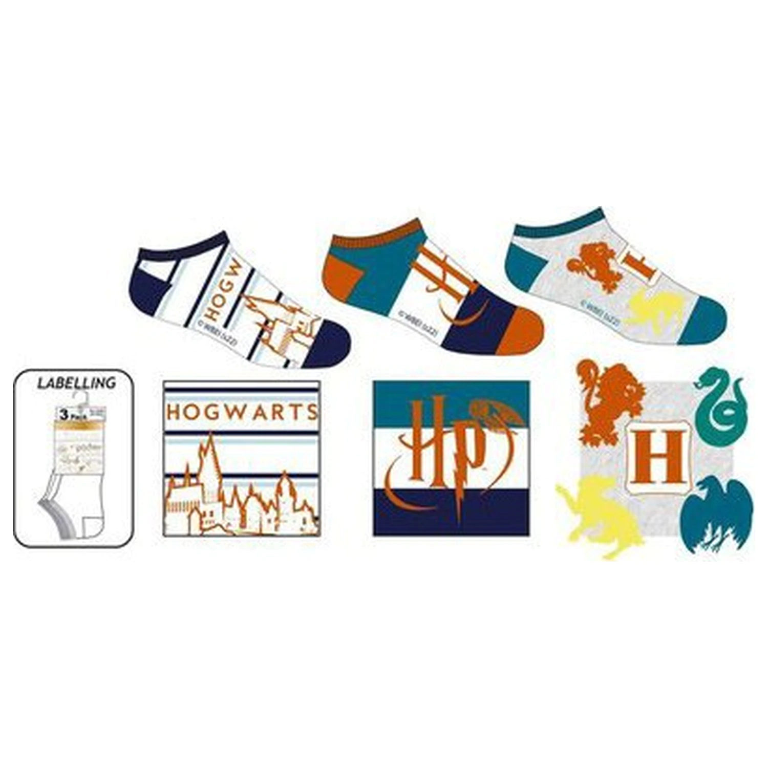 Harry Potter Castle children's secret socks 31/34 product photo