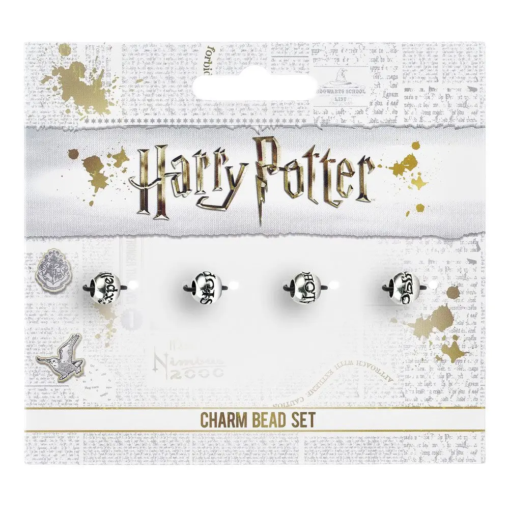 Harry Potter Charm Bead 4-Pack Spells (silver plated) product photo