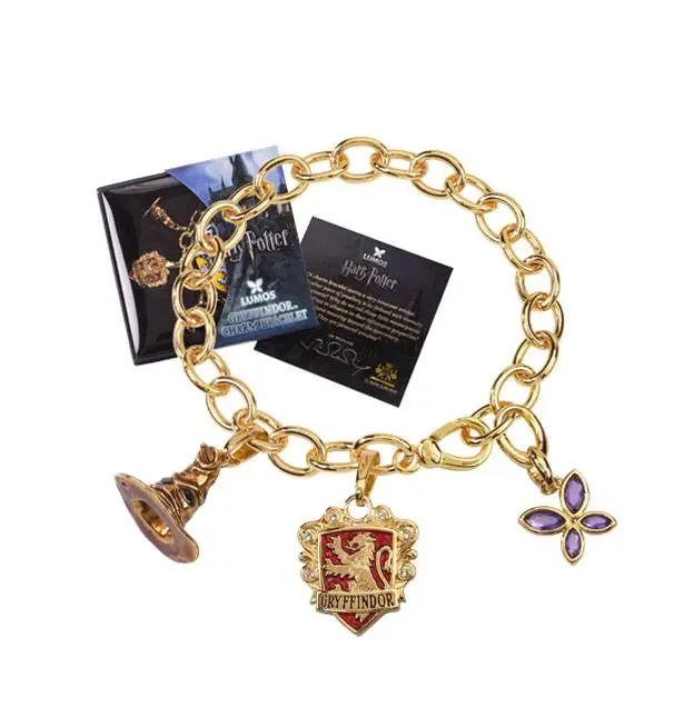 Harry Potter Charm Bracelet Lumos Gryffindor (gold plated) termékfotó