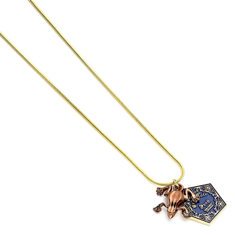 Harry Potter Pendant &amp; Necklace Chocolate frog (gold plated) product photo
