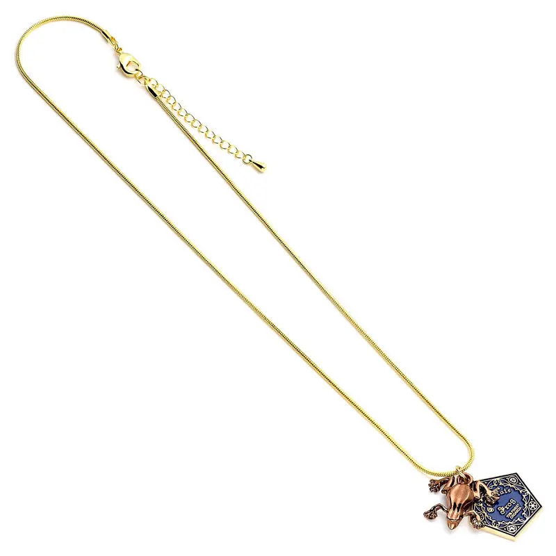 Harry Potter Pendant &amp; Necklace Chocolate frog (gold plated) product photo