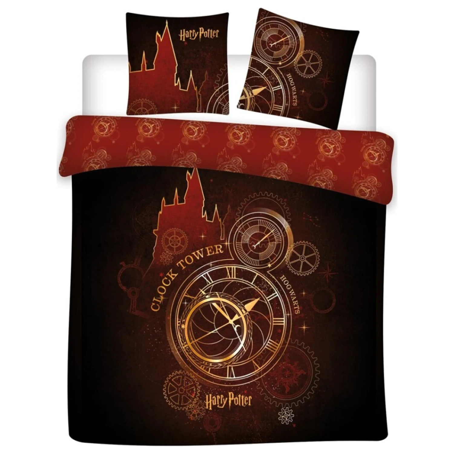Harry Potter Clock Tower Double Duvet Cover Set product photo