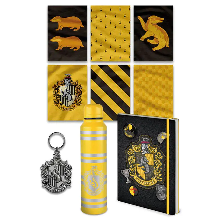 Harry Potter Premium Gift Set Colorful Crest Hufflepuff product photo