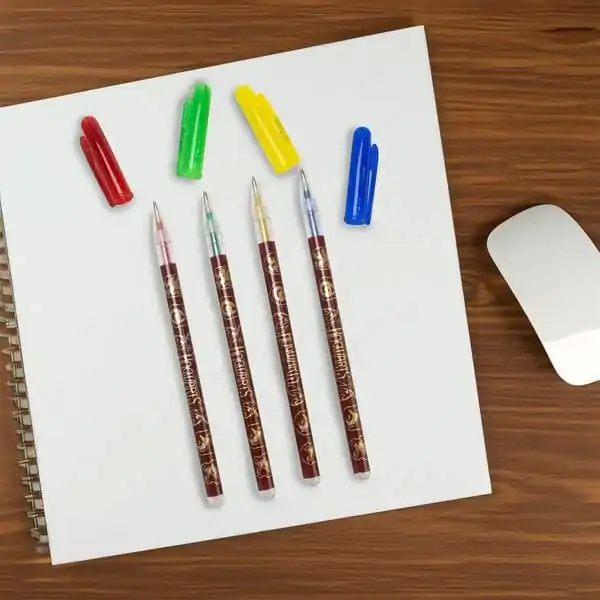 Harry Potter Gel Pens 4-Pack Colourful Crest product photo