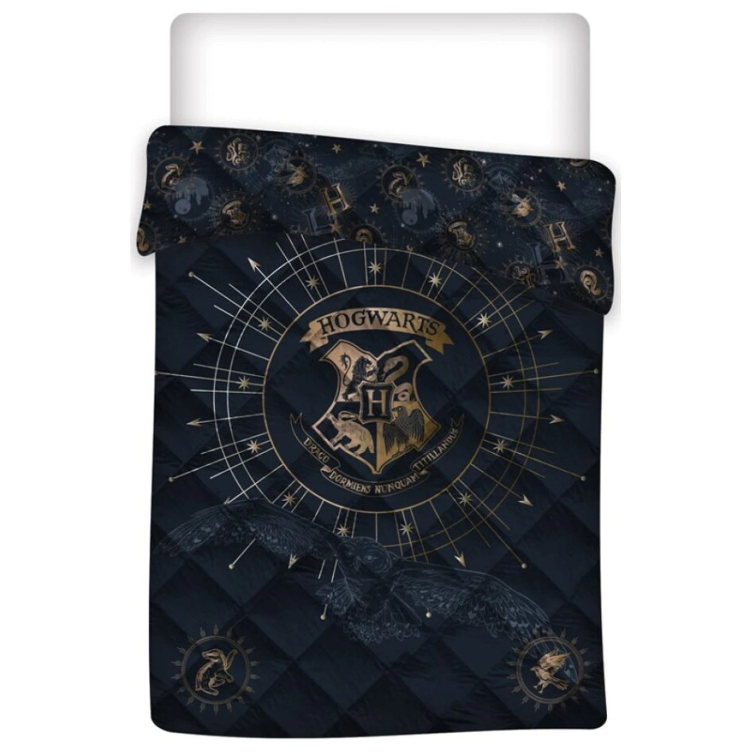 Harry Potter Compass Quilted Bedspread, Duvet 140x200cm product photo