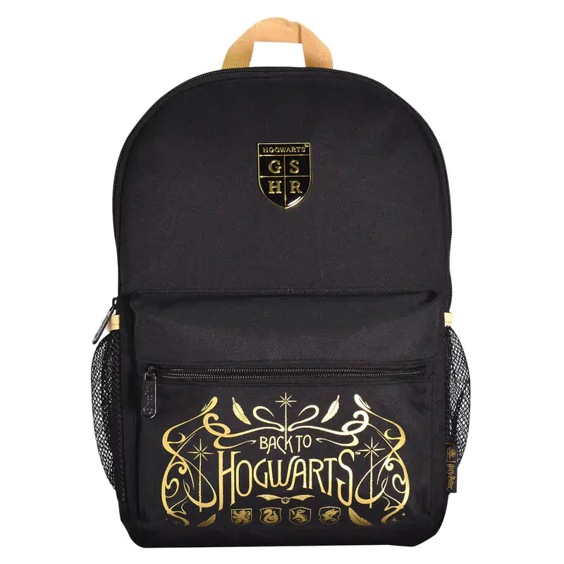 Harry Potter Core Backpack Black &amp; Camel Hogwarts product photo