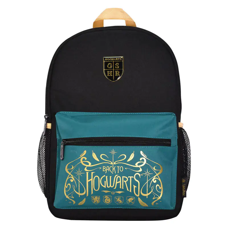 Harry Potter Core Backpack Black &amp; Teal Hogwarts product photo