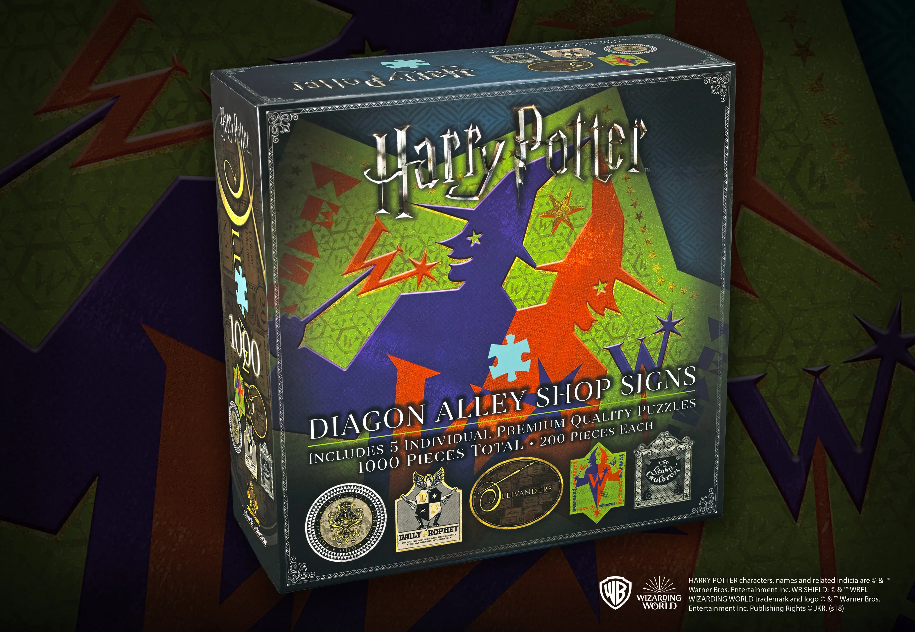 Harry Potter Diagon Alley Shop Signs puzzle 200pcs termékfotó