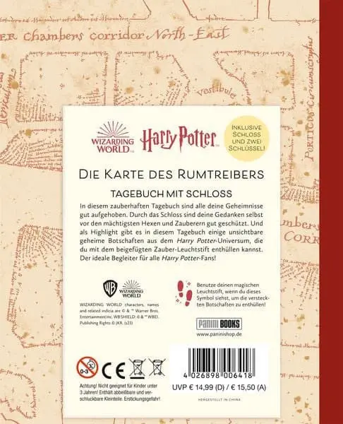 Harry Potter Diary Die Karte des Rumtreibers *German Version* product photo