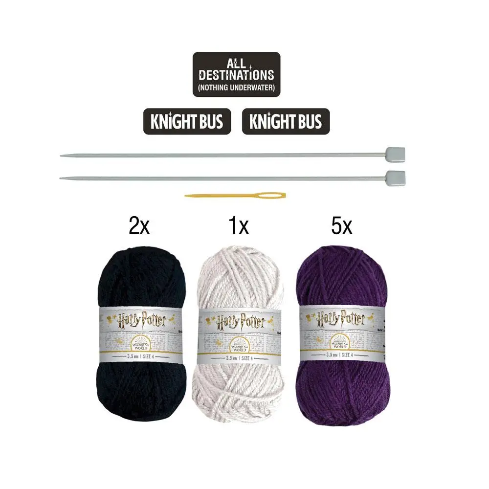 Harry Potter Knitting Kit Doorstop Knight Bus product photo