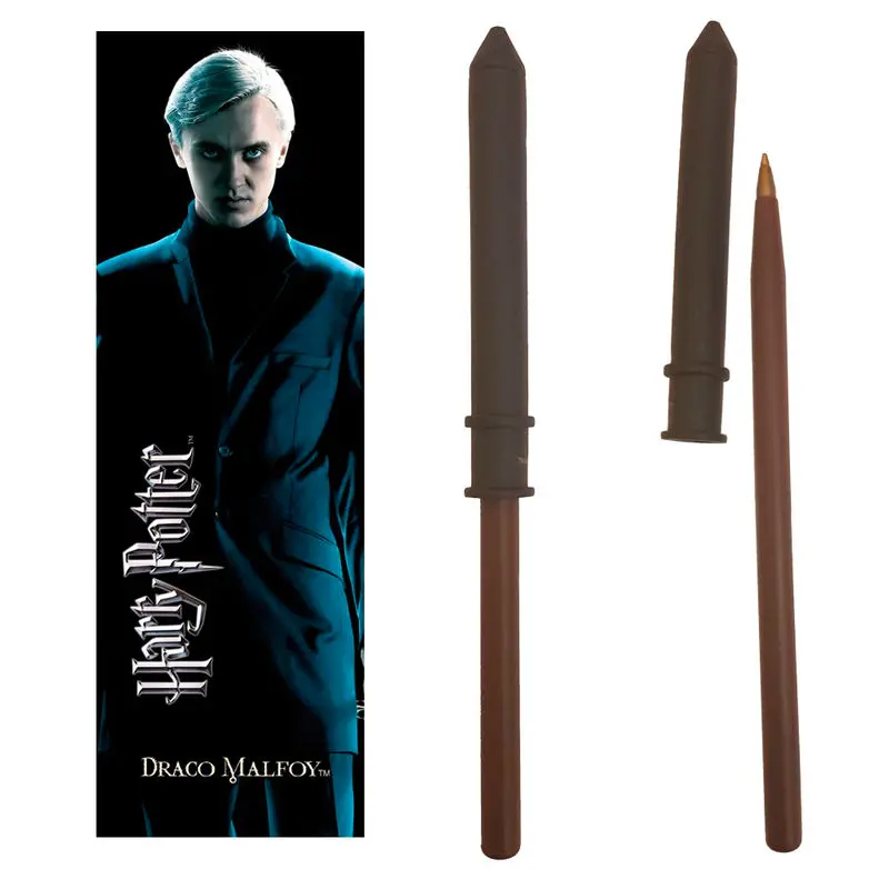 Harry Potter Draco Malfoy wand pen and bookmark termékfotó