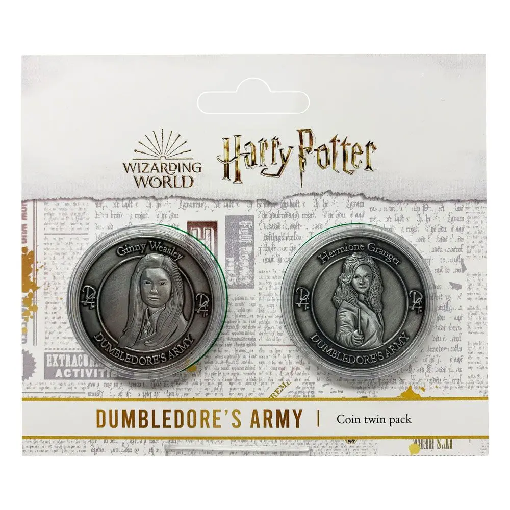Harry Potter Collectable Coin 2-pack Dumbledore's Army: Hermione &amp; Ginny Limited Edition product photo
