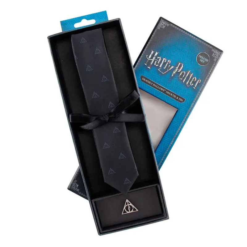 Harry Potter Deathly Hallows deluxe necktie product photo