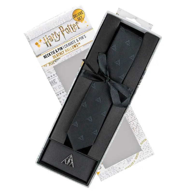 Harry Potter Deathly Hallows deluxe necktie product photo