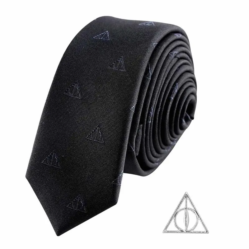 Harry Potter Deathly Hallows deluxe necktie product photo