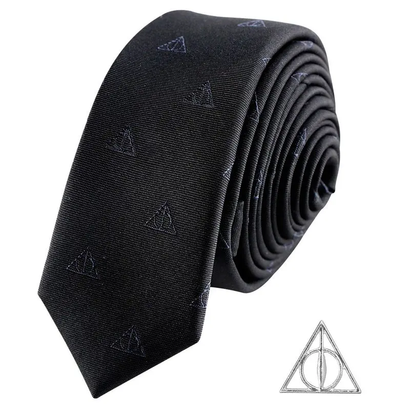 Harry Potter Deathly Hallows deluxe necktie product photo