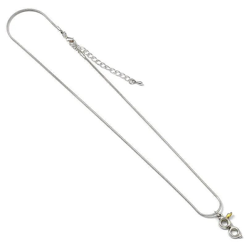 Harry Potter Silver Plated Lightning Bolt with Glasses necklace product photo