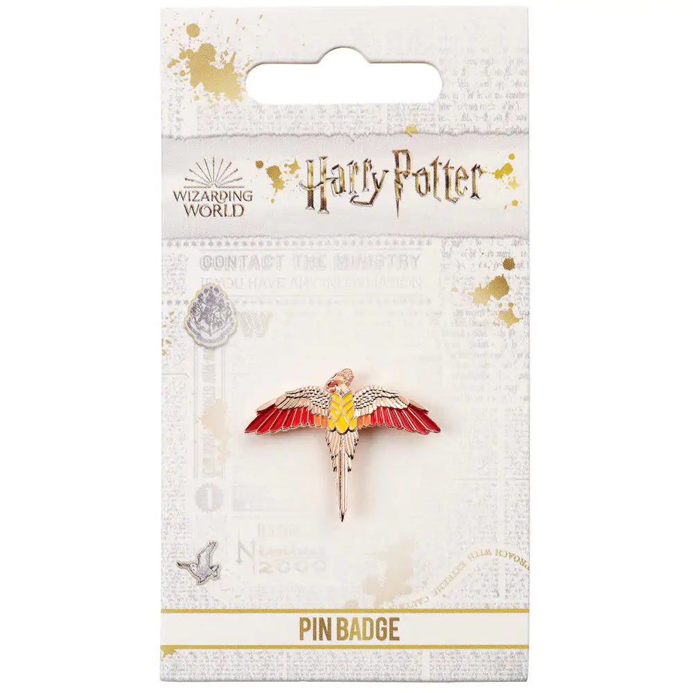 Harry Potter Fawkes pin badge product photo