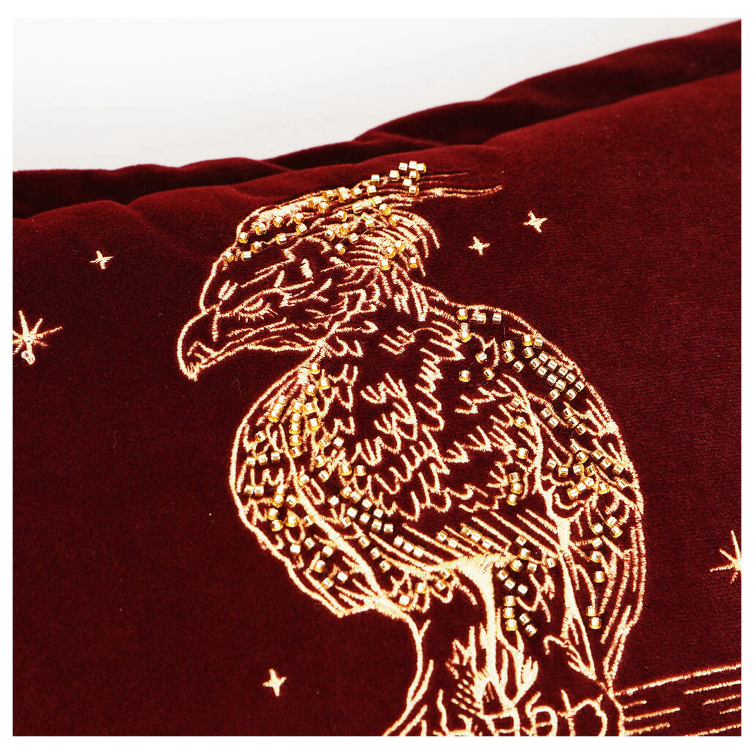 Harry Potter Fawkes velvet cushion product photo