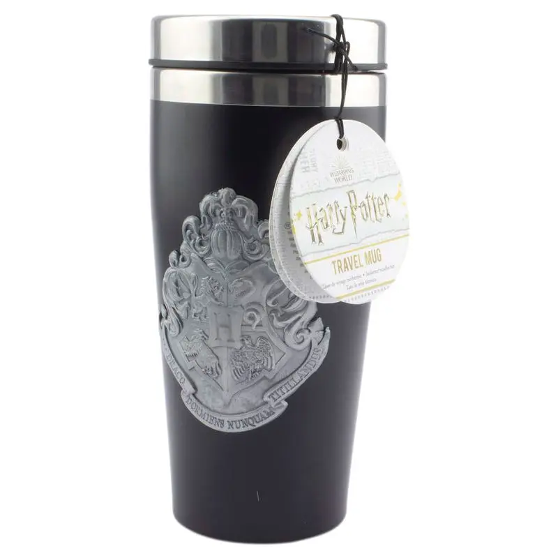 Harry Potter Travel Mug Hogwarts Metal Badge product photo