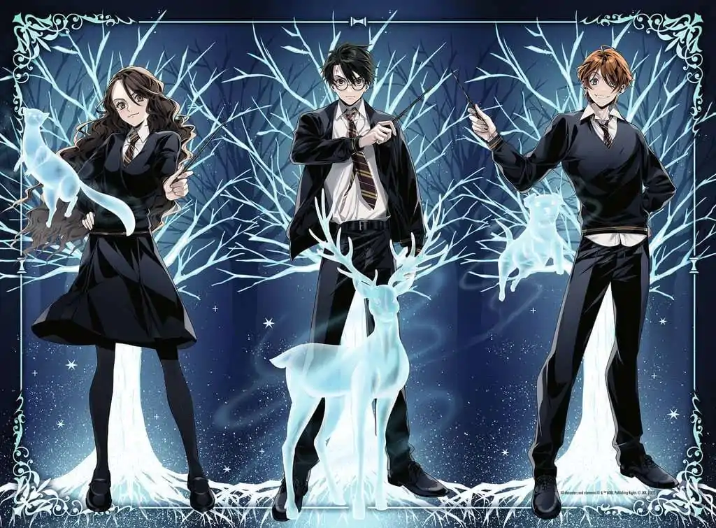Harry Potter Glow-in-the-Dark Jigsaw Puzzle Glowing Patronus (500 pieces) product photo