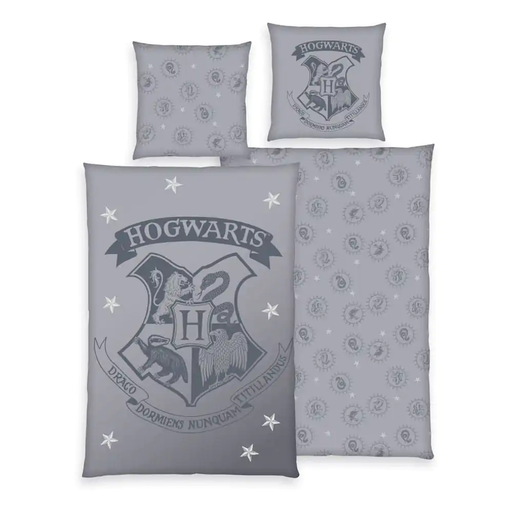 Harry Potter Duvet Set Grey 135 x 200 cm / 80 x 80 cm termékfotó