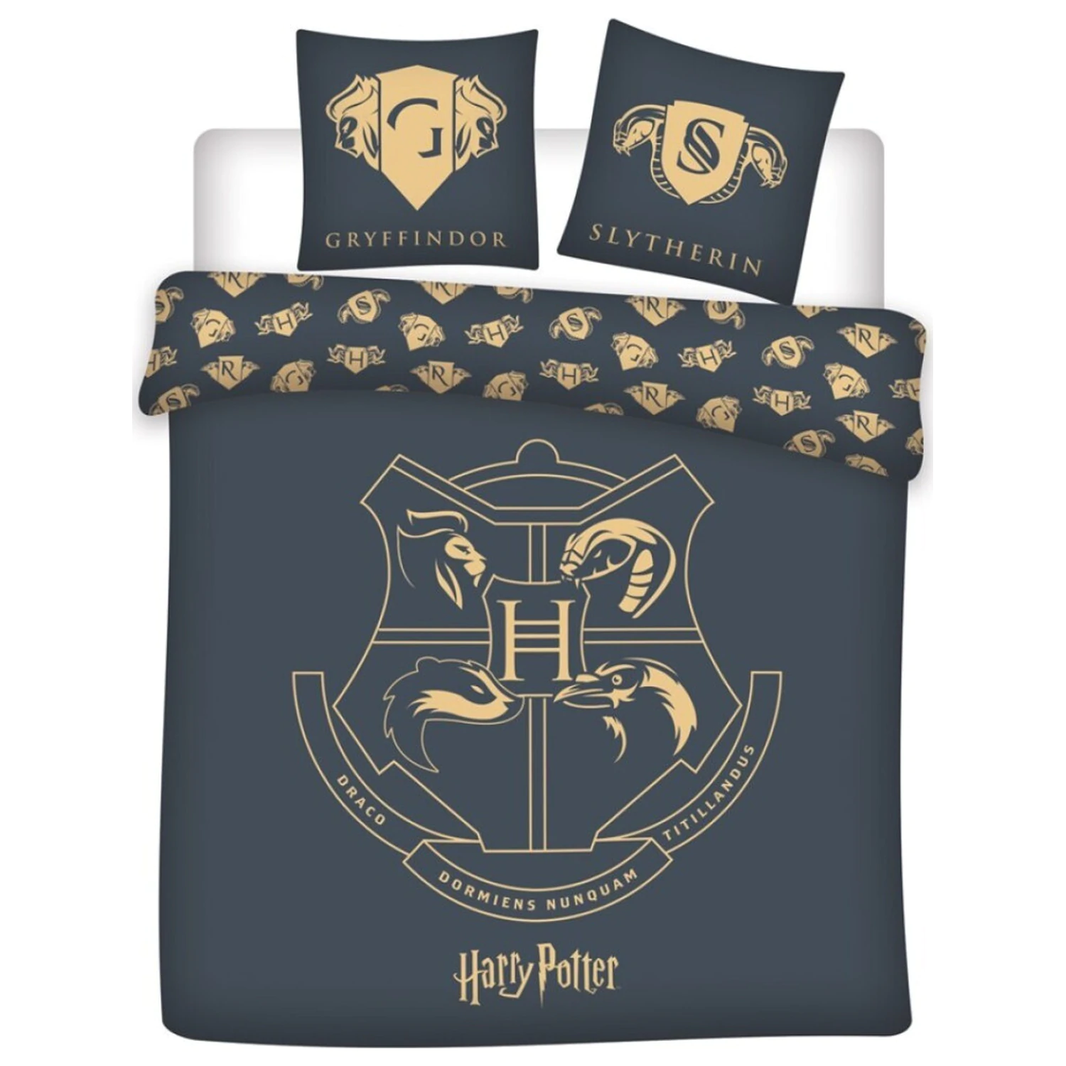 Harry Potter Grey Duvet Cover product photo
