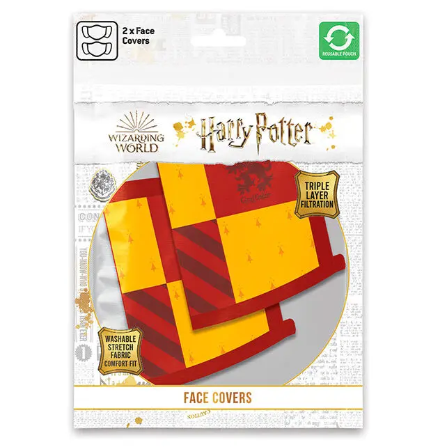 Harry Potter Face Masks 2-Pack Gryffindor product photo