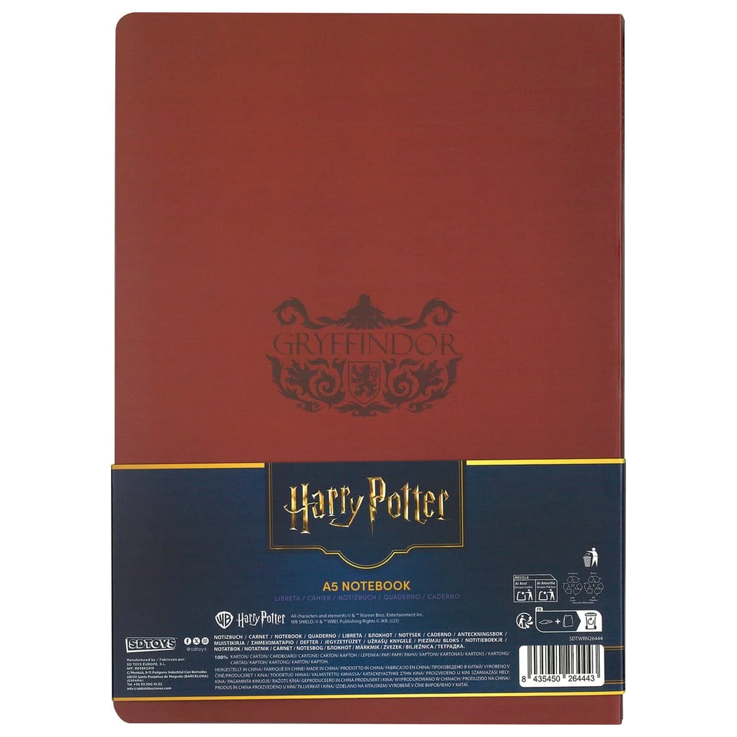 Harry Potter Softcover Notebook Gryffindor 21 cm product photo