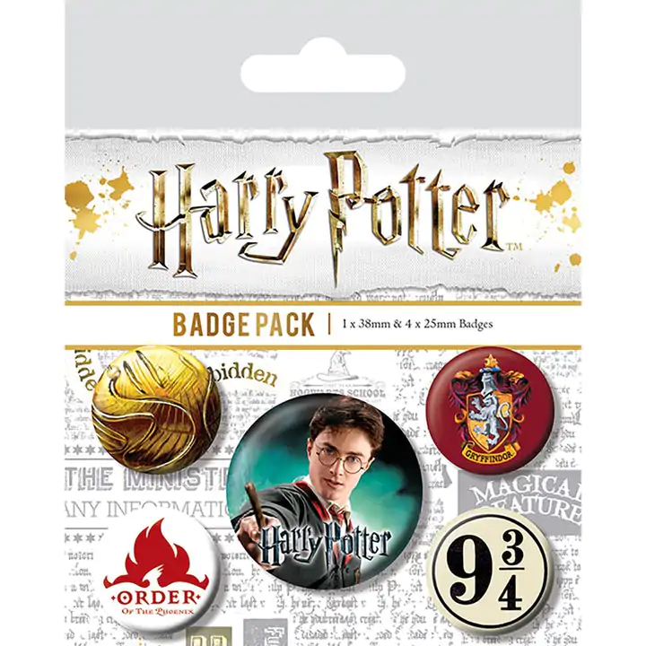 Harry Potter Pin-Back Buttons 5-Pack Gryffindor termékfotó