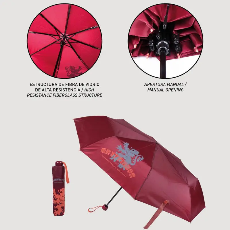 Harry Potter Gryffindor manual folding umbrella 53cm product photo