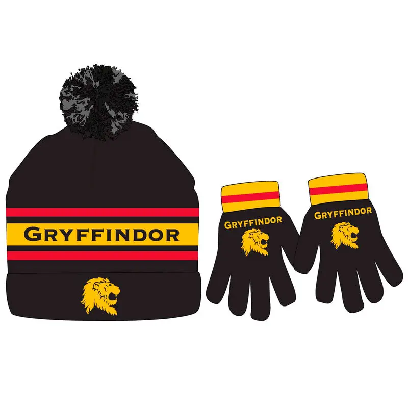 Harry Potter Gryffindor hat and gloves set termékfotó