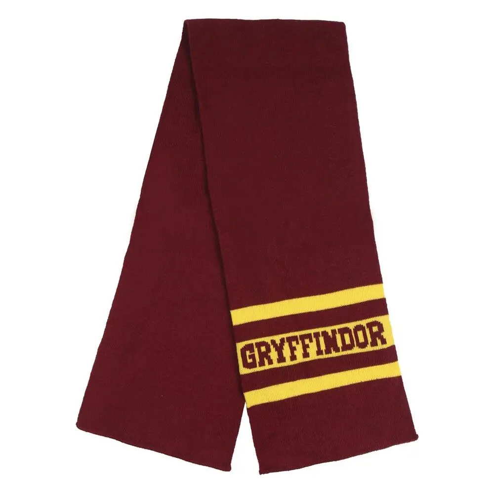 Harry Potter Gryffindor winter set scarf hat gloves product photo