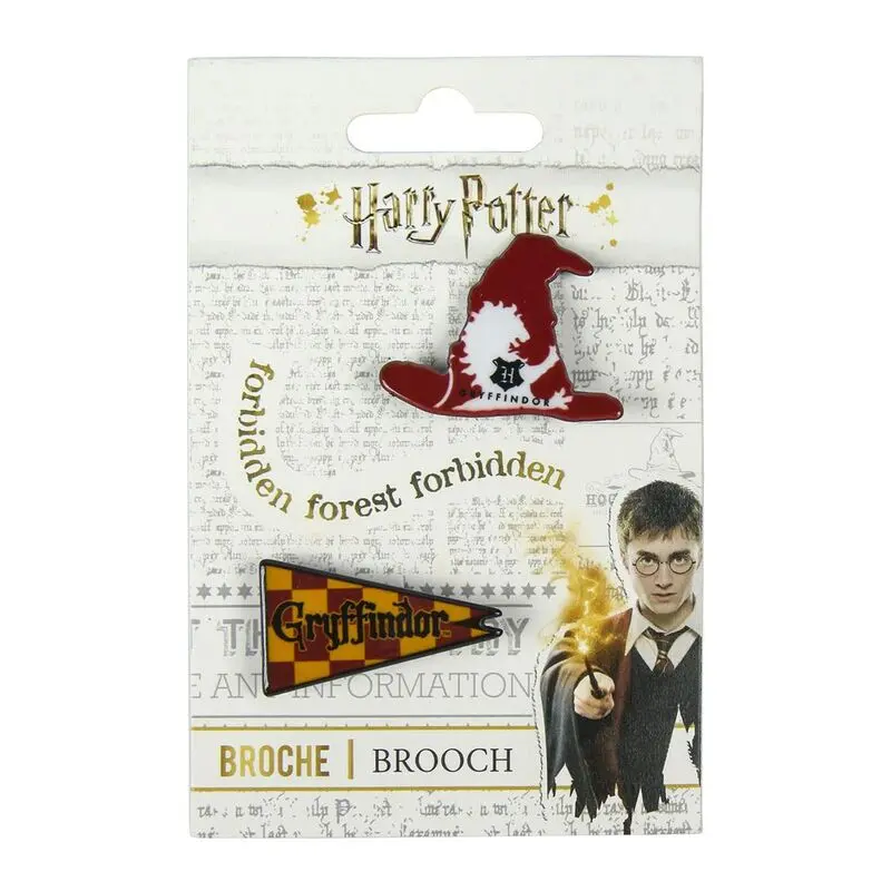 Harry Potter Gryffindor set 2 broochs product photo