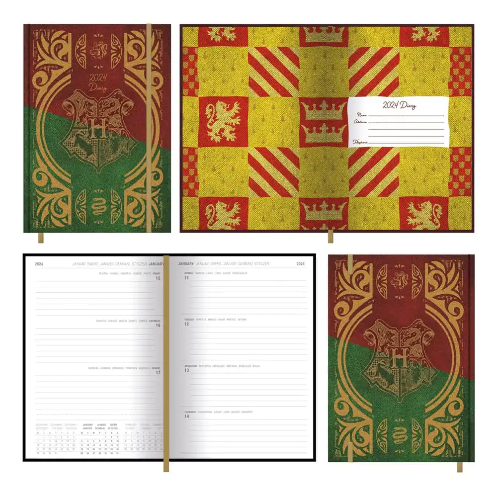 Harry Potter Diary 2024 Gryffindor vs Slytherin product photo