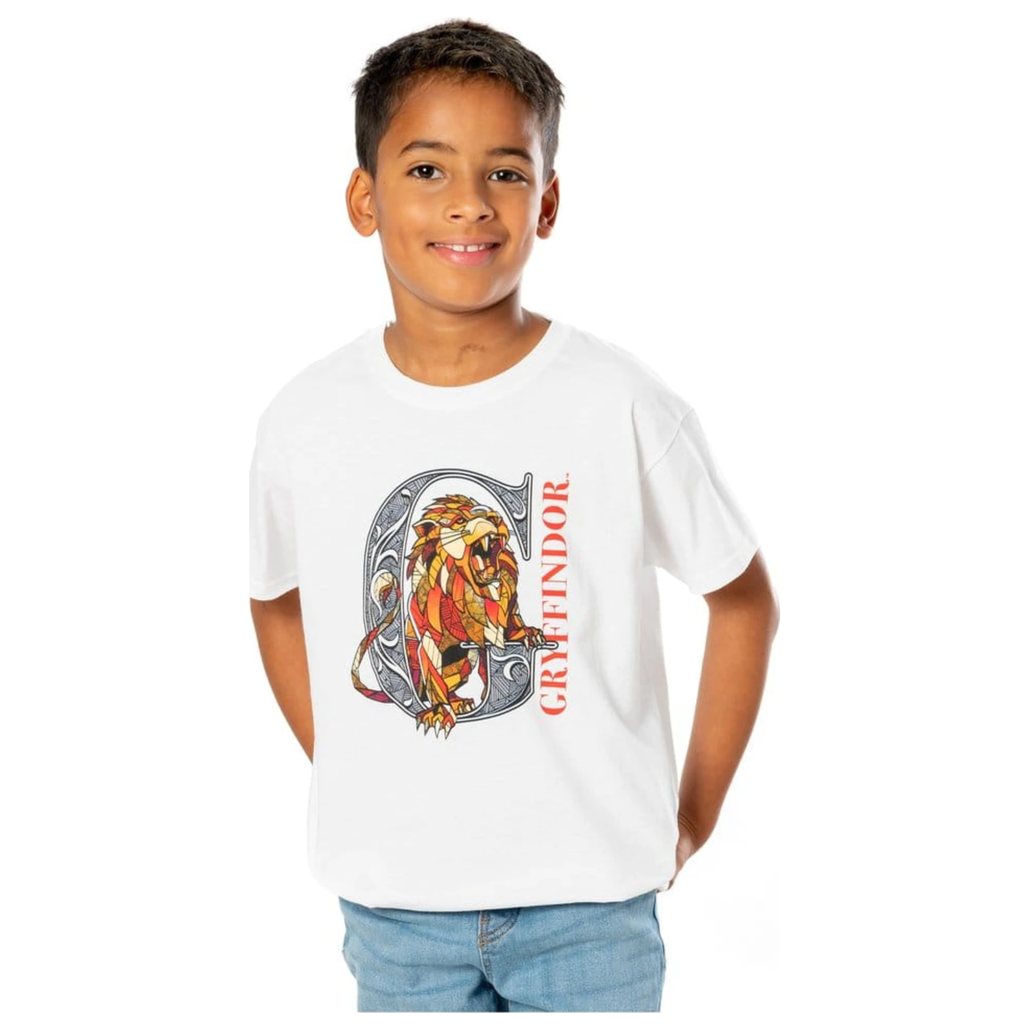 Harry Potter Kids T-Shirt Gryffindor Mosaic Size 9-11 product photo