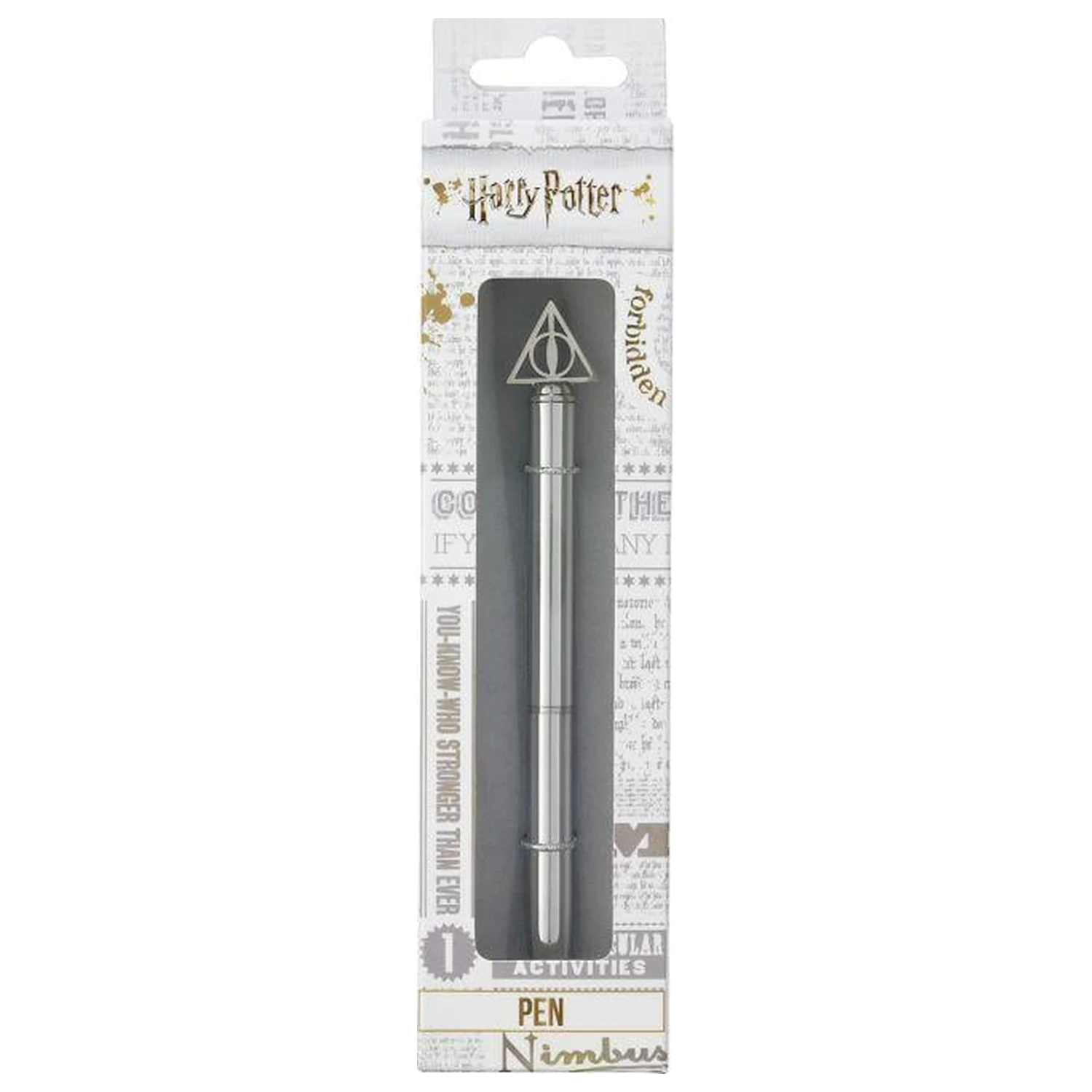 Harry Potter Metallic Pen with 3D Charm Deathly Hallows product photo