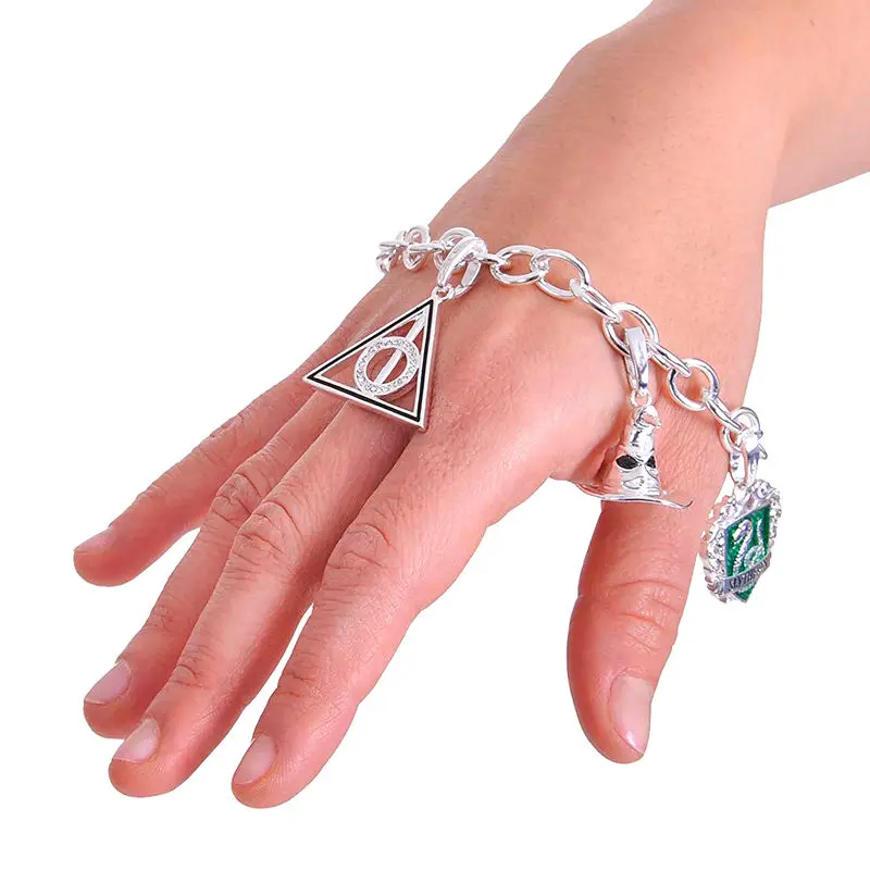 Harry Potter Bracelet Charm Lumos Deathly Hallows termékfotó