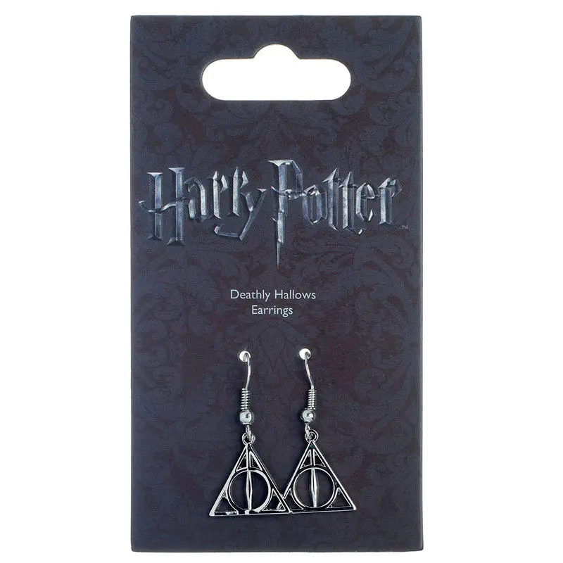 Harry Potter Deathly Hallows Earrings (silver plated) termékfotó