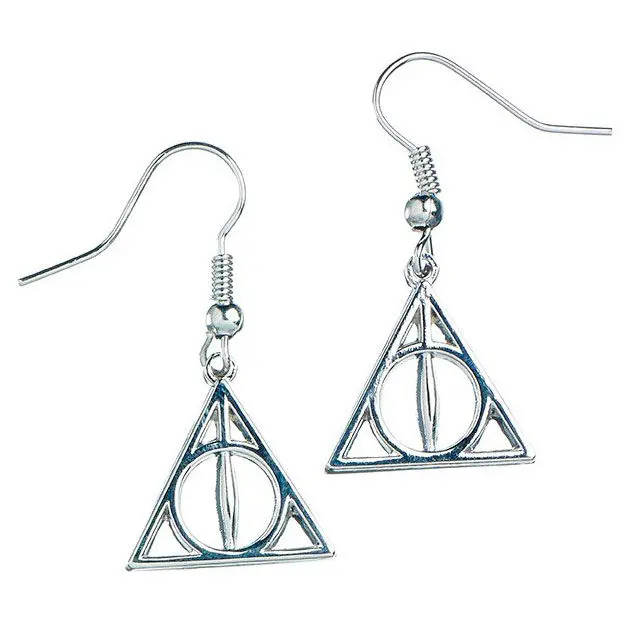 Harry Potter Deathly Hallows Earrings (silver plated) termékfotó