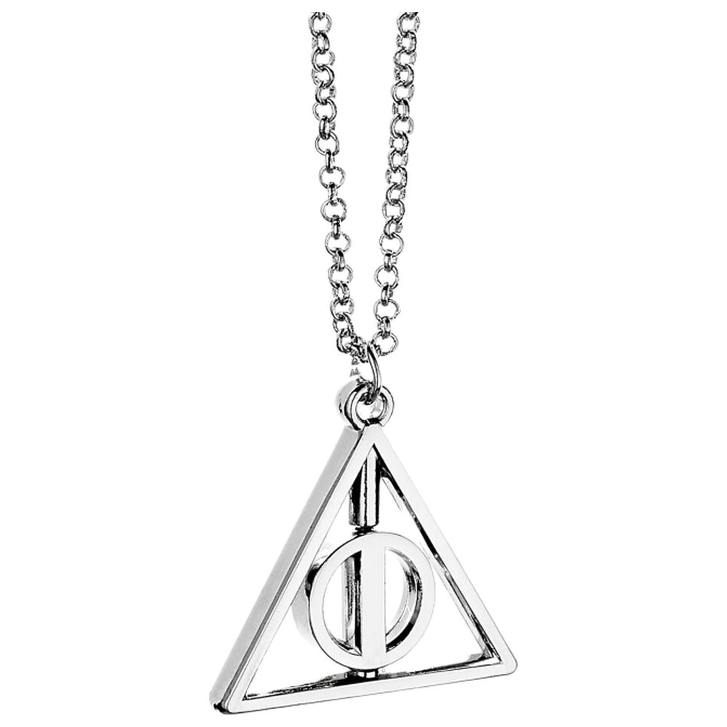 Harry Potter Deathly Hallows spinning necklace product photo