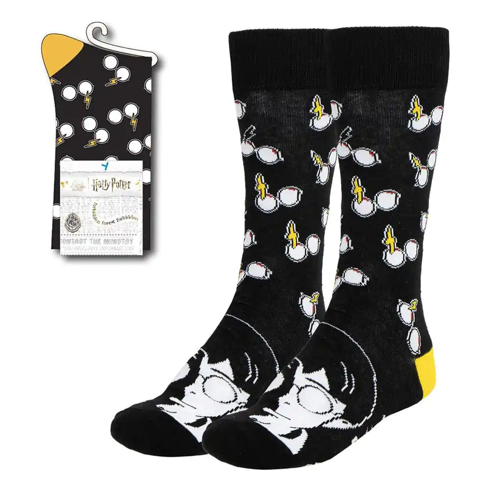 Harry Potter Socks Harry Black and White 38-45 product photo