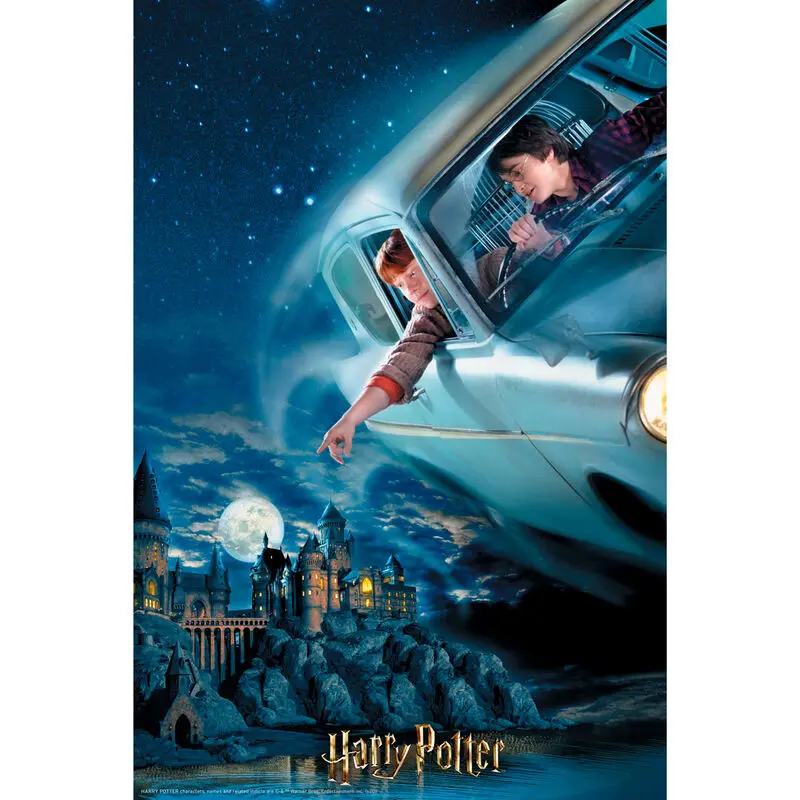 Harry Potter Harry and Ron in Ford Anglia Prime 3D puzzle 300pcs product photo