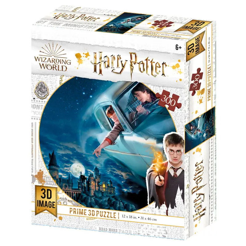 Harry Potter Harry and Ron in Ford Anglia Prime 3D puzzle 300pcs product photo
