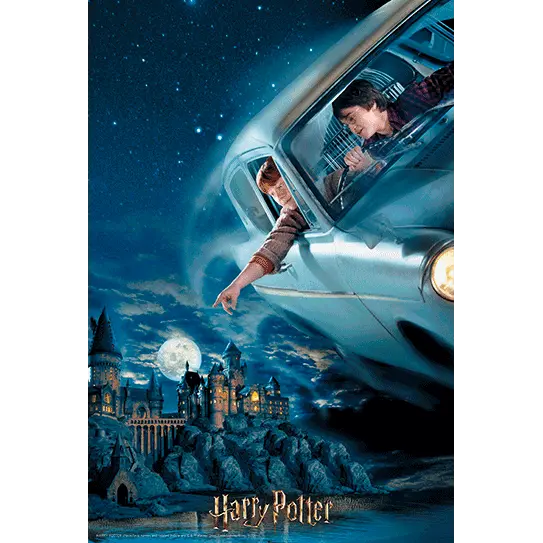 Harry Potter Harry and Ron in Ford Anglia Prime 3D puzzle 300pcs product photo