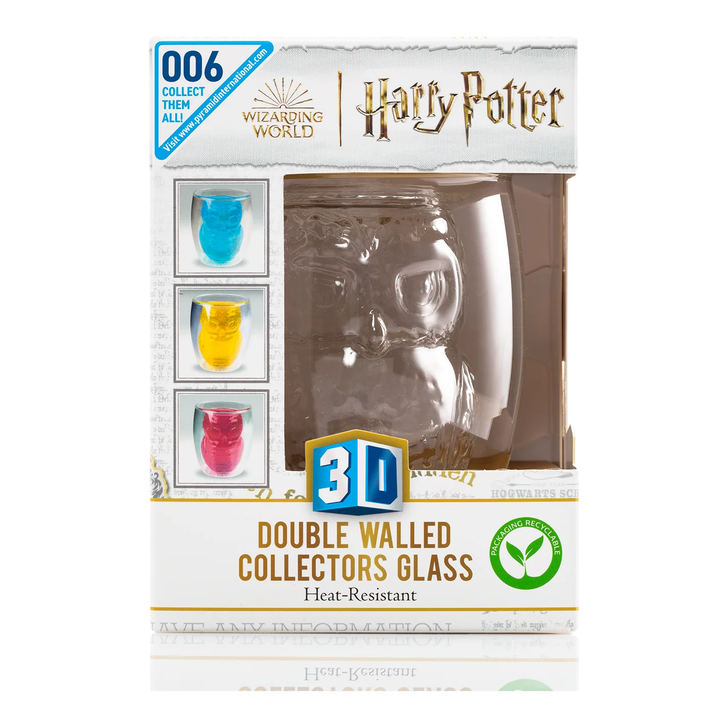 Harry Potter 3D Glass Hedwig termékfotó