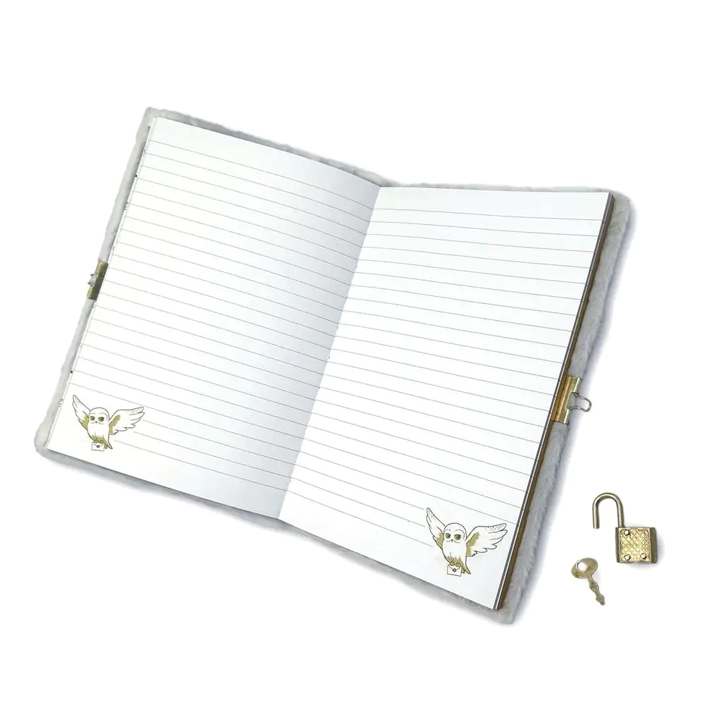 Harry Potter Hedwig A5 plush notebook product photo