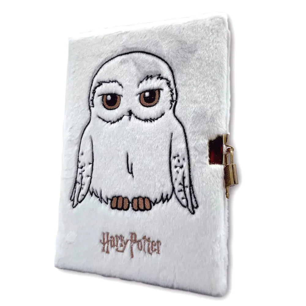 Harry Potter Hedwig A5 plush notebook product photo