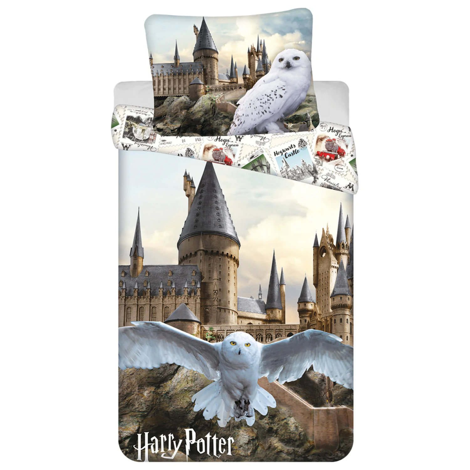 Harry Potter Hedwig Fly Duvet Cover Set product photo